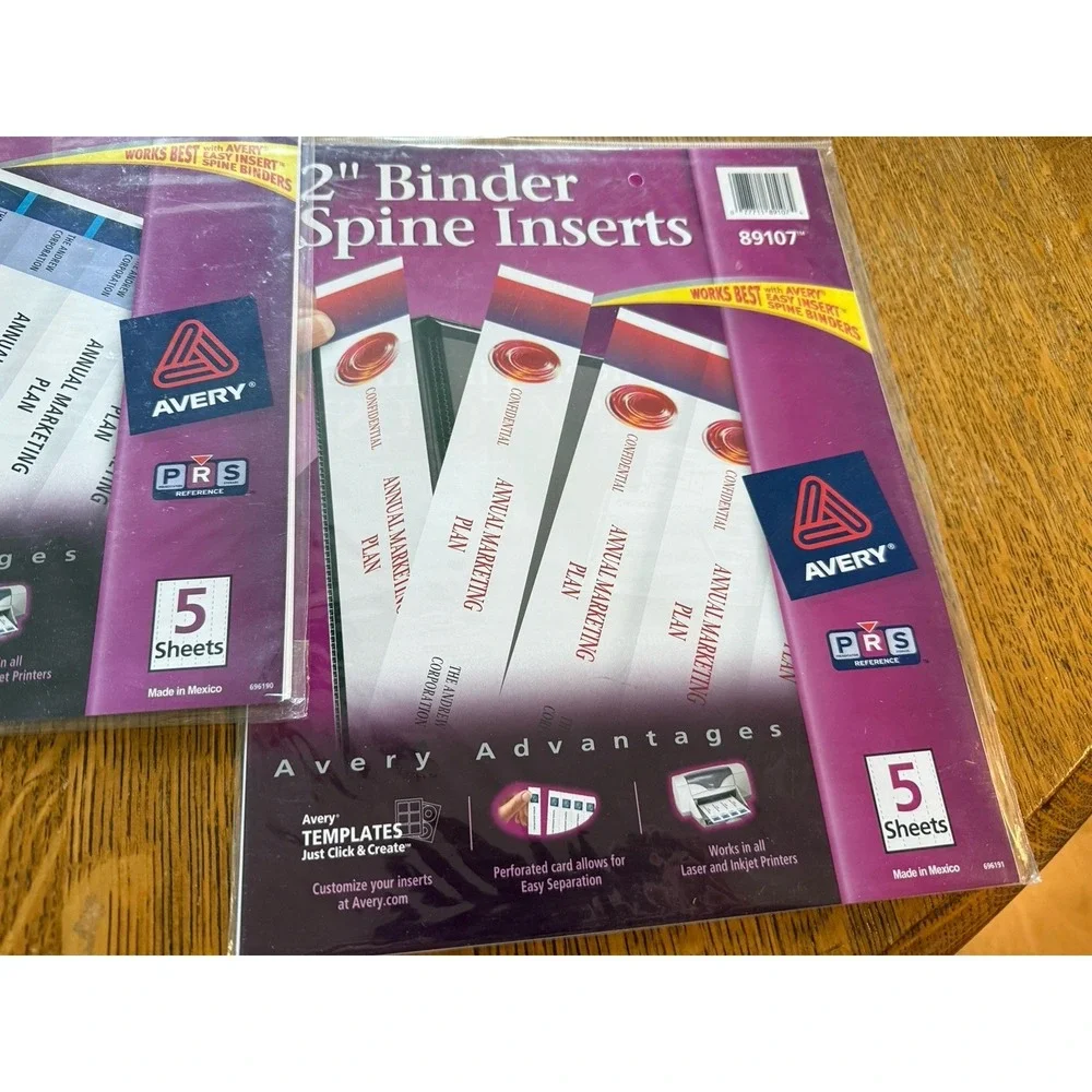 Binder Spine Inserts 1